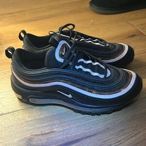 *sold*Nike Womens Air Max 97 Running Shoes Black Tortoise Shell CU4751-001